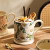 Французская ретро кружка Нишевая кофейная кружка Керамическая чайная чашка Новая чашка для воды Женская чашка высокой ценности Офис