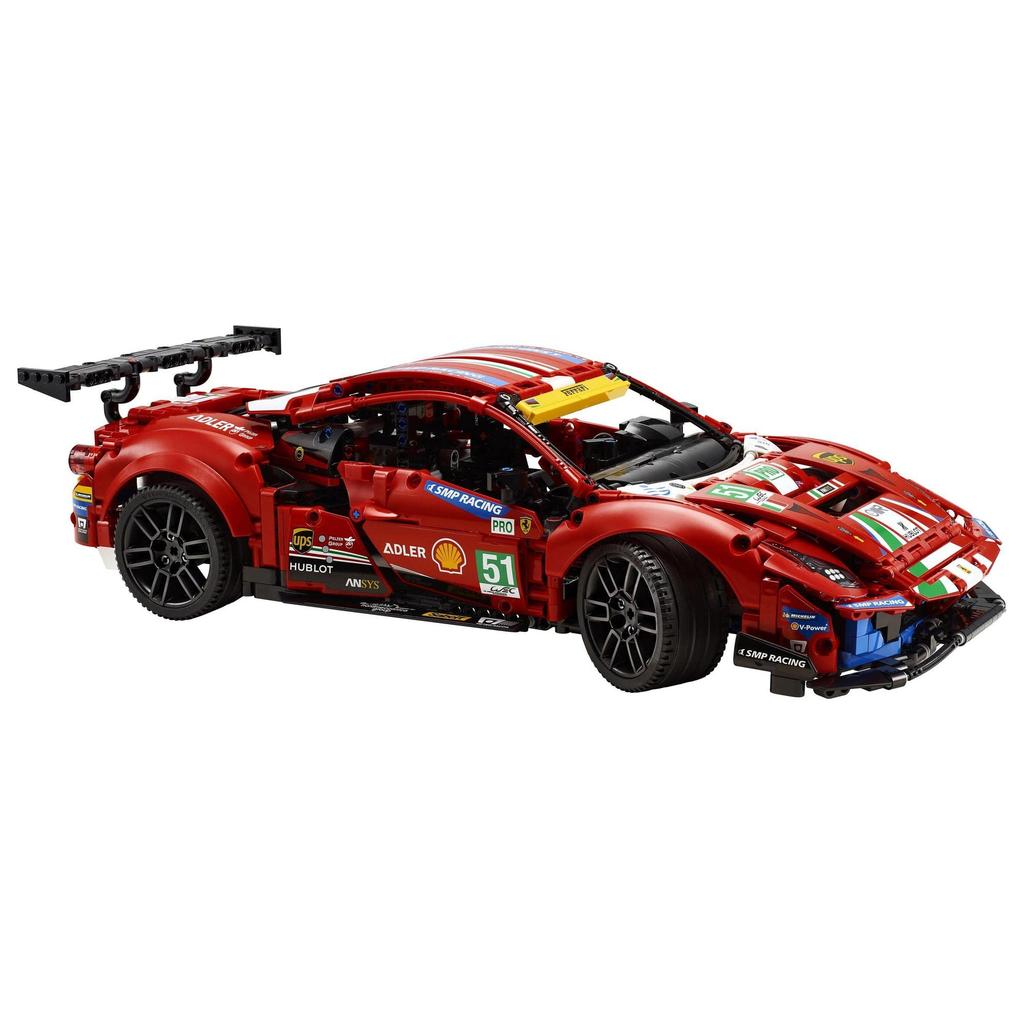 LEGO Technic Ferrari 488 GTE AF Corse #51 42125 Toy Blocks, STEM Educational Car, Boys and Adults