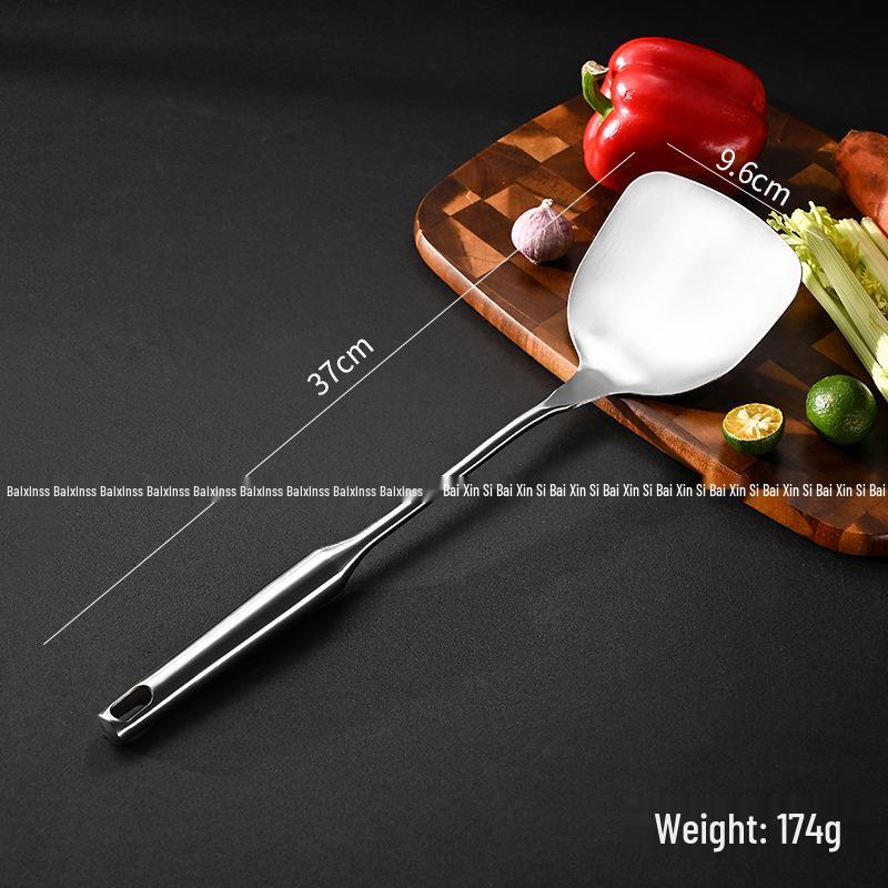 Набор перфорированной лопатки и половника из нержавеющей стали 304 с деревянной ручкой - Кухонные принадлежности, устойчивые к высоким температурам