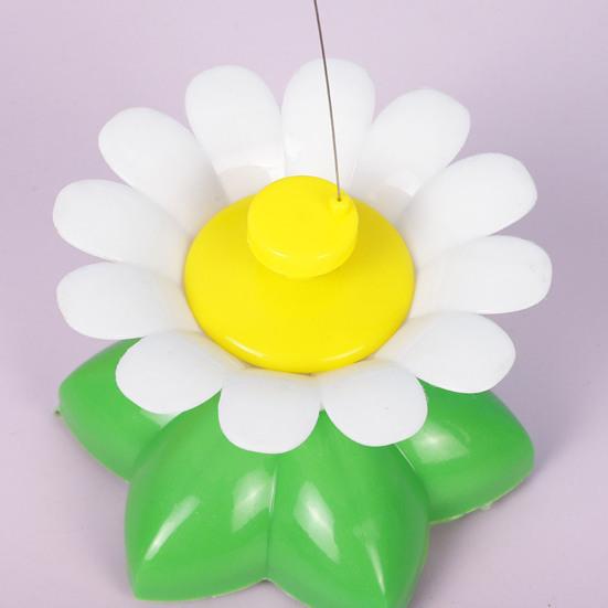 Интерактивная игрушка для кошек с вращающейся на 360 градусов летающей птицей, пчелой, бабочкой и цветочной основой, тизер для кошек, товары для домашних животных