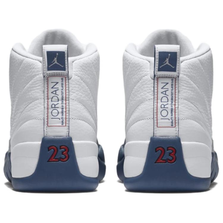 Air Jordan 12 Retro French Blue 2025 Men Sneakers White Metallic-Silver Varsity-Red CT8013-114