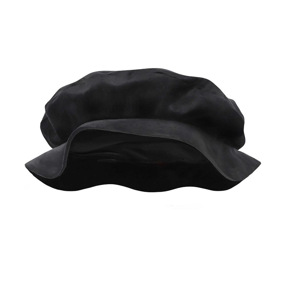 Soft Velvet Renaissance Beret Hat Faux Suede Mens Cosplay Cap Medieval Flat Cap  Festival Gathering