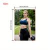Fitness Metal Sign Women Weightlifting Tin Poster Farmhouse Wall Art Decor xin