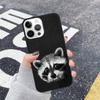 Meme Raccoon Funny Pose Unique Phone Case for iPhone 17 16 15 14 13 12 11 Series Pro Max Plus Double Layer Protection