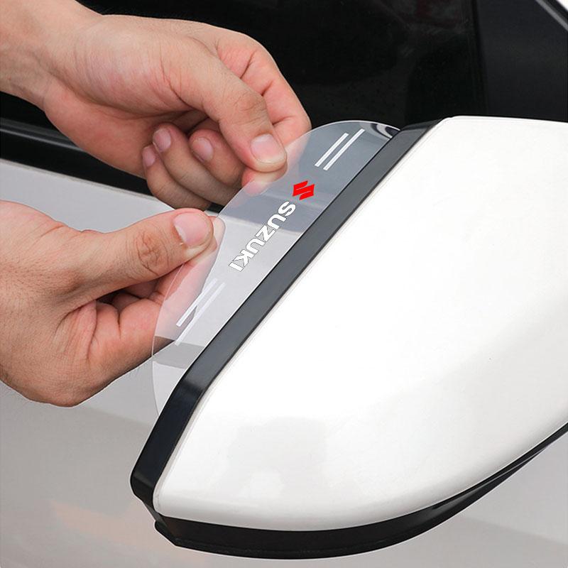 2 шт. Защитные накладки на боковые зеркала заднего вида автомобиля, накладки-дождевики, наклейки для Suzuki Jimny Samurai S-Cross SX4 GW250 Swift XL-7 ALTO IGNIS, аксессуары