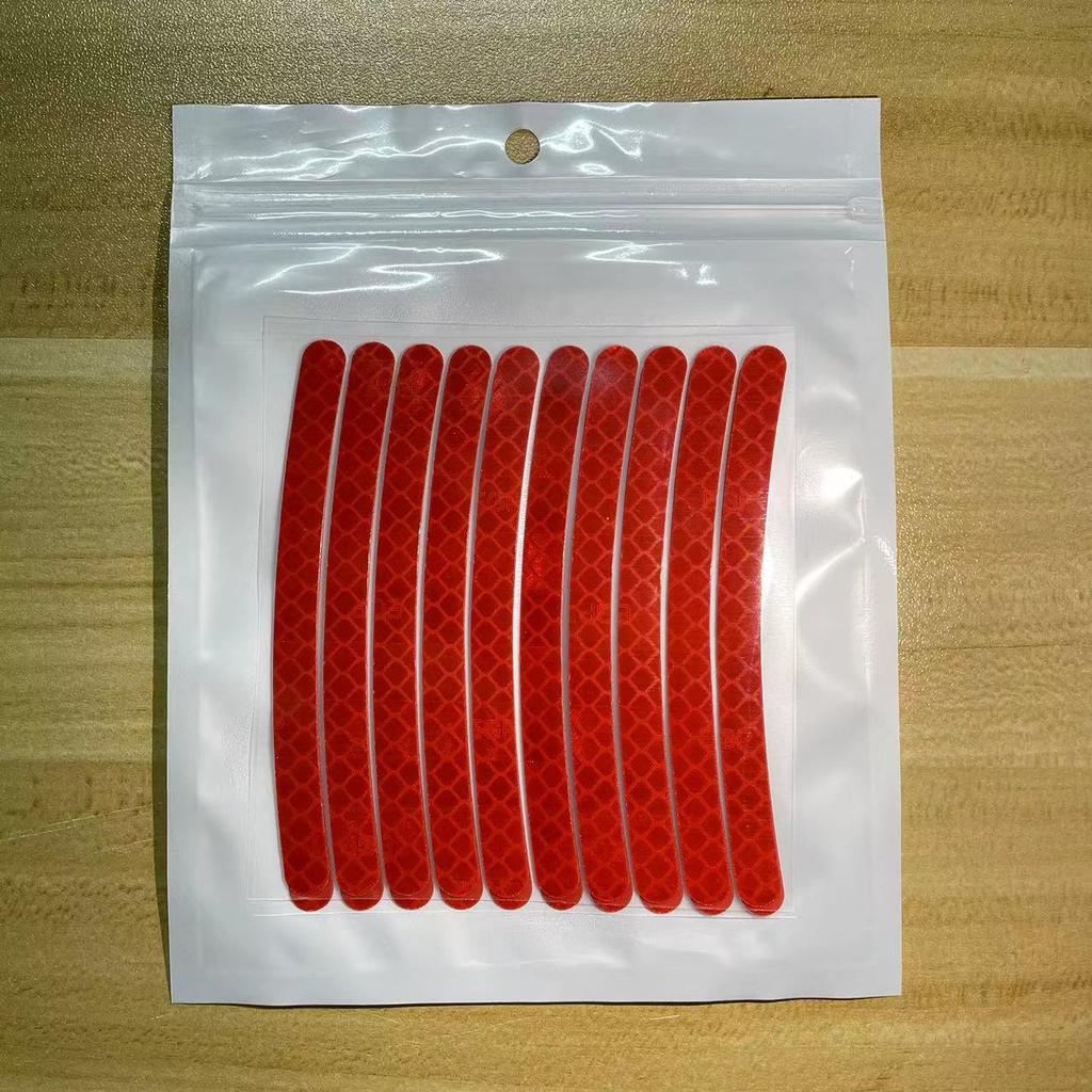 Наклейки на ступицу колеса автомобиля, светоотражающие украшения для ночного освещения, наклейки на обод колеса и шины мотоцикла, электромобиля, 20 шт.