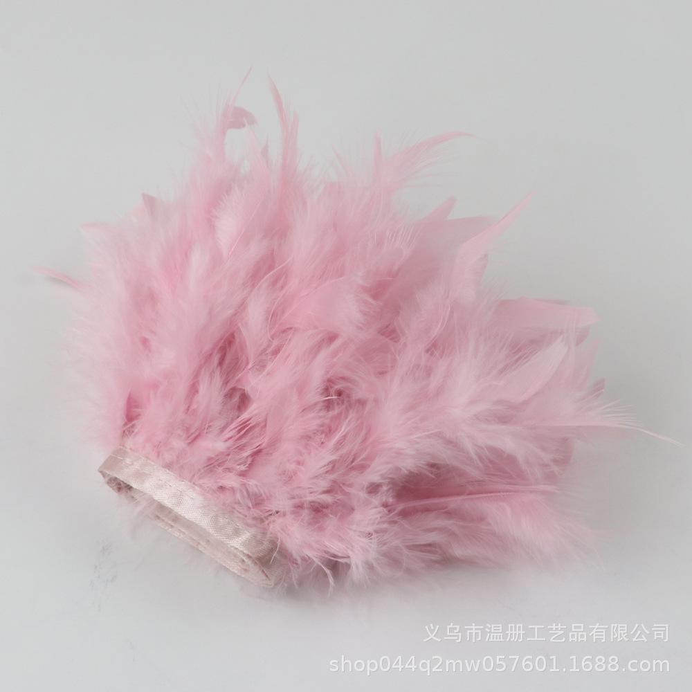 Feather Turkey Feather Lace Car Doll Decorative Fire Piece Cloth Edge Feather Handmade Dress Skirt Material