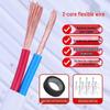 Soft Two-Core Sheathed Wire Power Cord (1/1.5/2.5/4/6 sq mm) – White