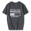 Summer New Unisexs Printed Sports Tshirt Muscle Shirt Outdoor Sports Fitness Top Vintage Cotton Roundneck Casual Clothing