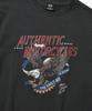 КОЛЛЕКЦИИ HARLEY-DAVIDSON® [Bv] Аутентичная футболка с коротким рукавом 'Орел' Темно-серая_Hh16111056