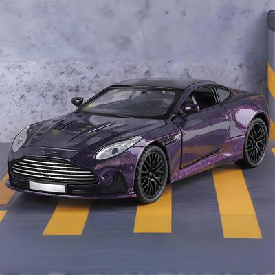 LYZRC Новый 1:32 Aston Martin DB12 GT Суперкар Литой Металлический Сплав Модель Машины Звук И Свет Хобби Коллекционные Украшения Подарок На День Рождения Мальчики