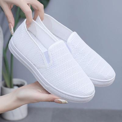 Дышащие удобные универсальные сетчатые туфли на одну ногу, тканевые туфли, мужские рабочие сетчатые туфли, дышащие для студентов