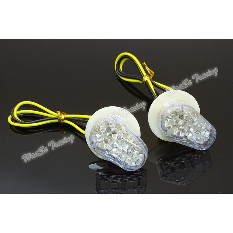 waase LED Flush Mount Turn Signal Indicator Light Blinker For Yamaha YZF R1 R6 R6S R3 FZ1S FAZER 1000 TMAX XP500 FZ8 FZ1 FZ10