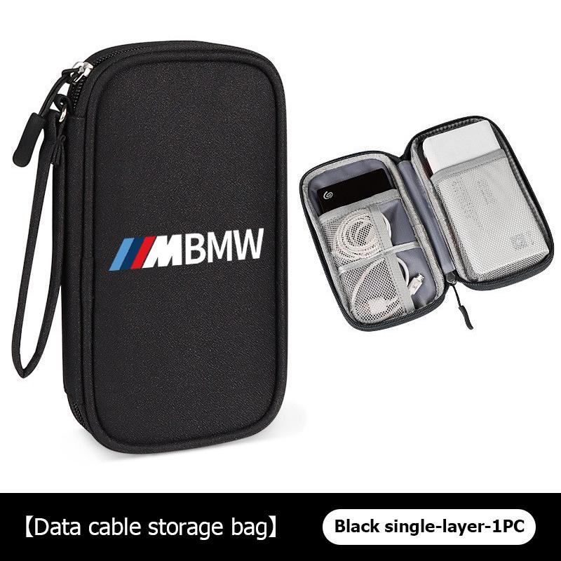 For BMW 3 Car Styling Digital Storage Bag Oxford Cloth Cable Tools Travel Purse For BMW M Sport M2 M3 M4 M5 M6 E46 E90 E60 F10 F20 E87 X3