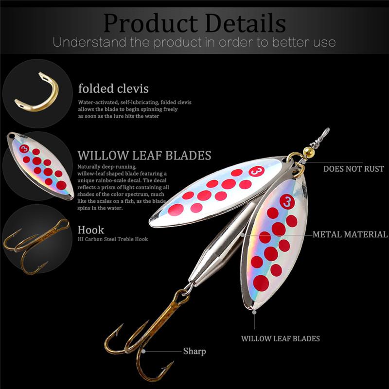 FTK 1 шт./5 шт./10 шт., металлическая спиннинговая палочка, приманка-ложка с блестками, 10,5 см, 23 г, блесна, 10 цветов, жесткая приманка для рыбалки, тройной крючок, рыболовные аксессуары