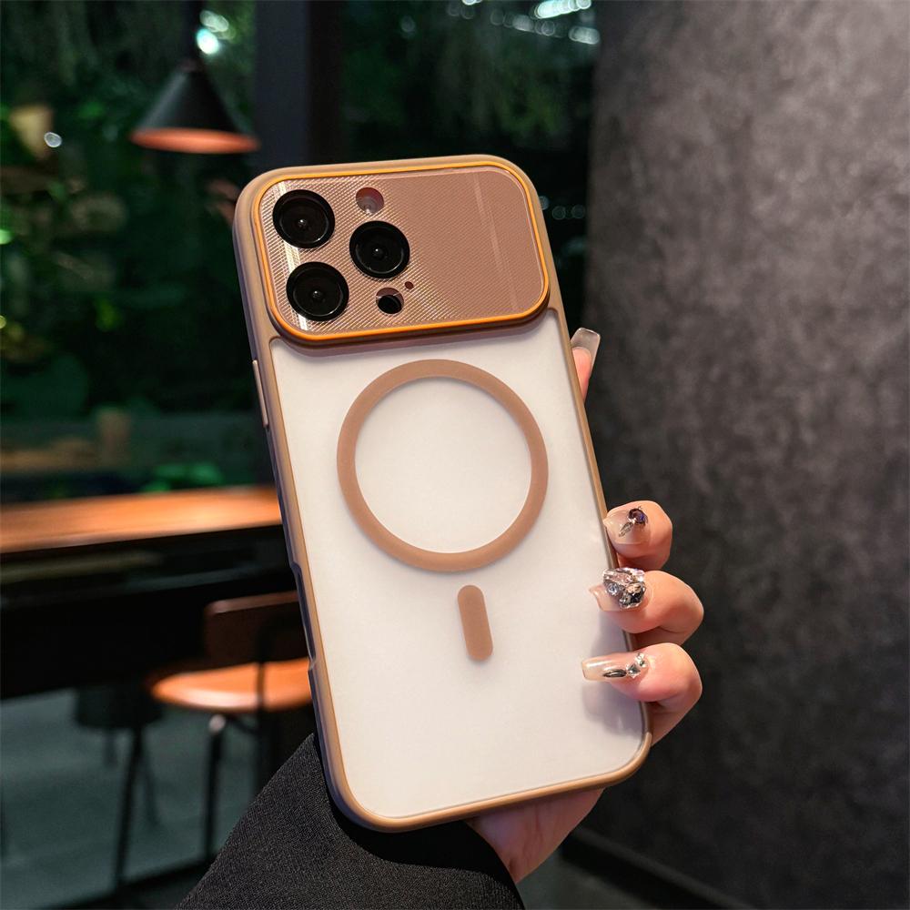 Матовый прозрачный чехол-броня с магнитом для For Iphone 17 16 15 14 Plus 13 12 Pro Max Чехол для беспроводной зарядки