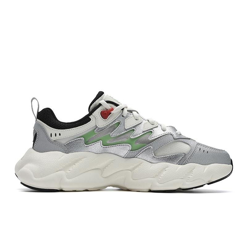 New FILA Fern 2 Fern Sneakers 2.0 Abrasion Resistant, Lightweight, And Breathable Low Top Casual Shoes Men's White Silver F12M531101FGS