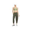 Nike Укороченные трикотажные джоггеры Dri-Fit Solid с высокой талией и шнурком, женские джоггеры цвета хаки и зеленого FB5429-325