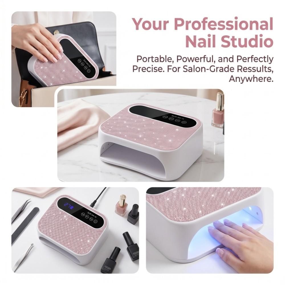 Rechargeable UV LED Nail Light Portable Cordless UV Light Nail Art Dryer UV Nail Lamp  Home Use