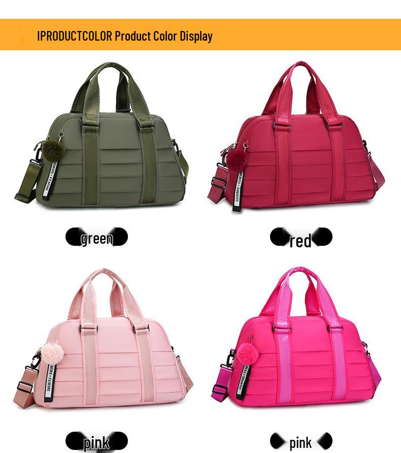 Женская дорожная и спортивная фитнес-сумка кроссбоди большой вместимости, однотонная