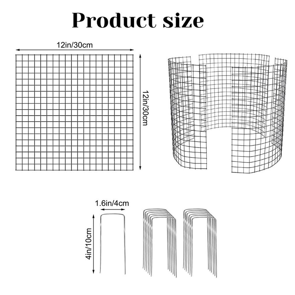 Large Wire Plant Protectors Wire Plant Cages Mesh Plant Cage Chicken Protect Plants Garden Shrubs and Vegetables from Animals