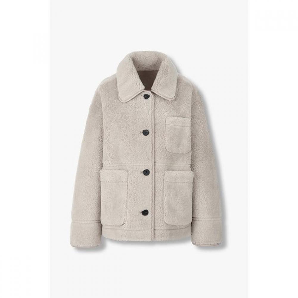 Studio Tomboy Oversized Shearling Synthetic Mustard 9175461983
