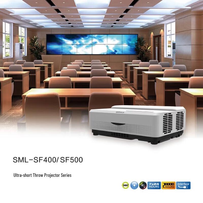 IN&VI SML-SF500 Laser Projector with 150-inch Electric Screen