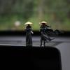 Компактные Миниатюрные Фигурки Самураев Древней Сино-Японской Культуры из Смолы Легкий Аксессуар для Салона Автомобиля для Украшения в Путешествии