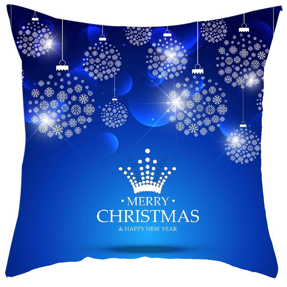 Рождественское украшение милый Санта олень принт наволочка для подушки дома гостиная диван украшение наволочка 45x45 см