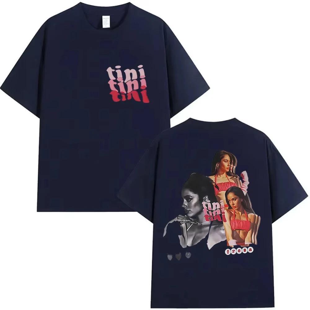 Fashion Summer Shirts Singer TINI STOESSEL Futtura Tour 2026 Album Merch Tshirts Mens Women Pop Music Short Sleeve Tshirts