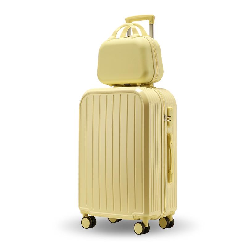 24-Inch Multifunctional Suitcase with Universal Wheels and New Lock System