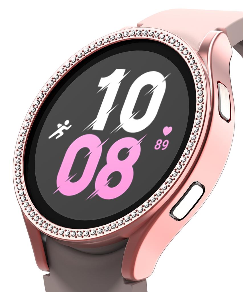 Nuateu [6Цветов] Жесткий бампер-чехол из кубического циркония для Galaxy Watch 5/4 40/44 мм