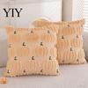 Unique Halloween Home Accessories Plush Pumpkin Cushion Cover, Throw Pillow 18 x Machine Washable Protector Inches Maple Leaf Case for Sofa Couch Cozy