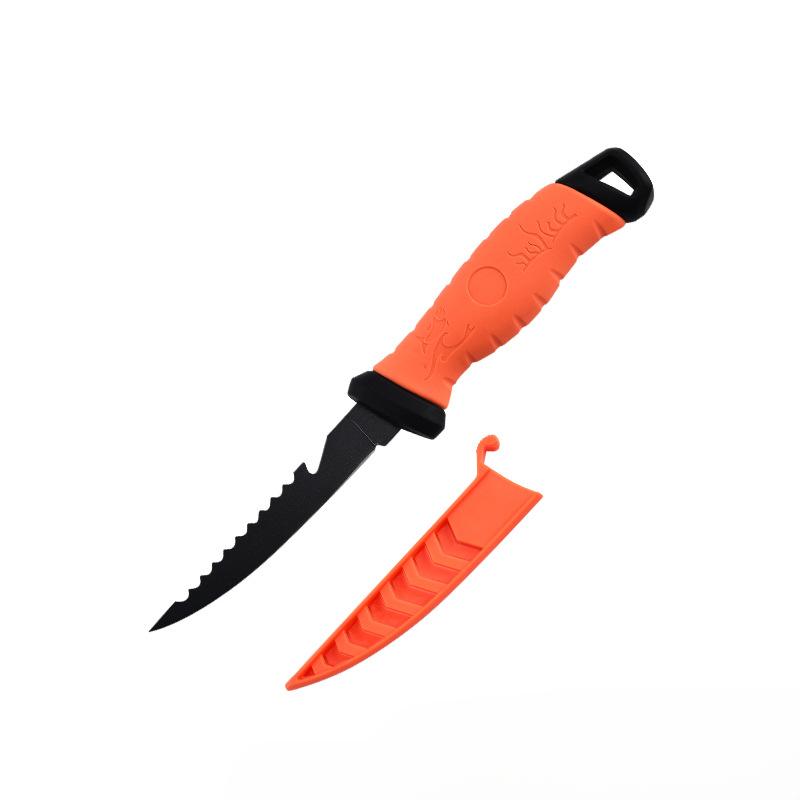 Stainless Steel Fishing Knife 5-9 Inch Knife Outdoor Kitchen Scale-scraping Knife Fillet Meat Saltwater Resistant Blade