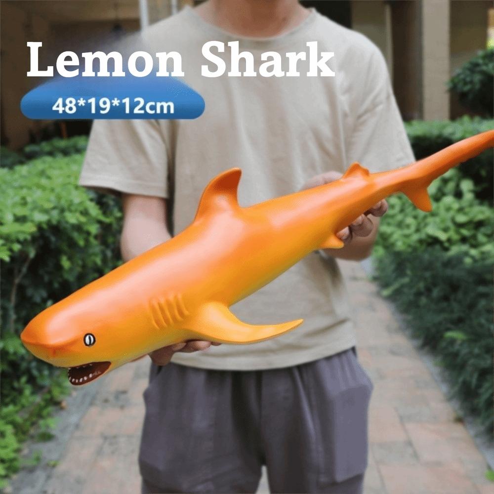 Large Size Ocean Animals Action Figures Great White Shark Model Ocean Animal Simulation