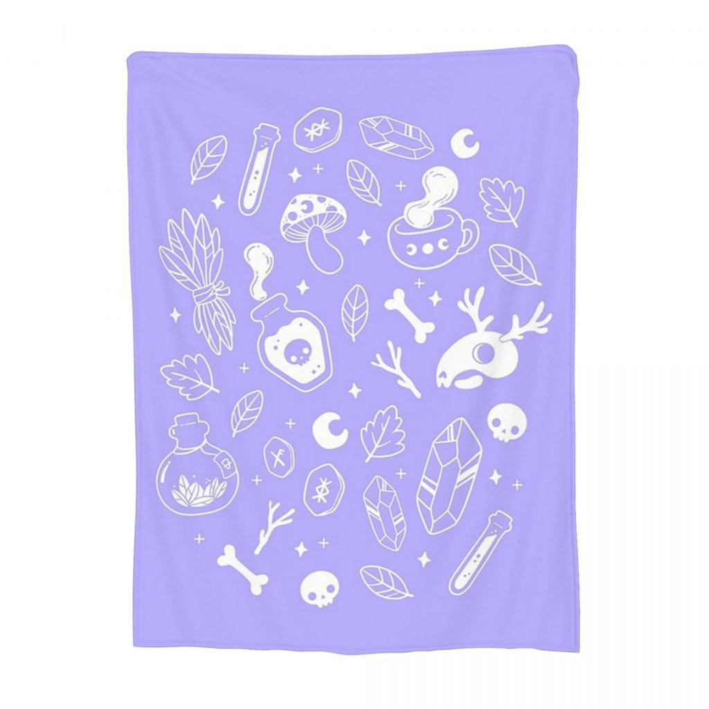 Herb Witch Black And White Nikury Blanket Flannel Sofa Throw Blanket Super Soft for Couch Bedding Travel Throws Bedspread Quilt