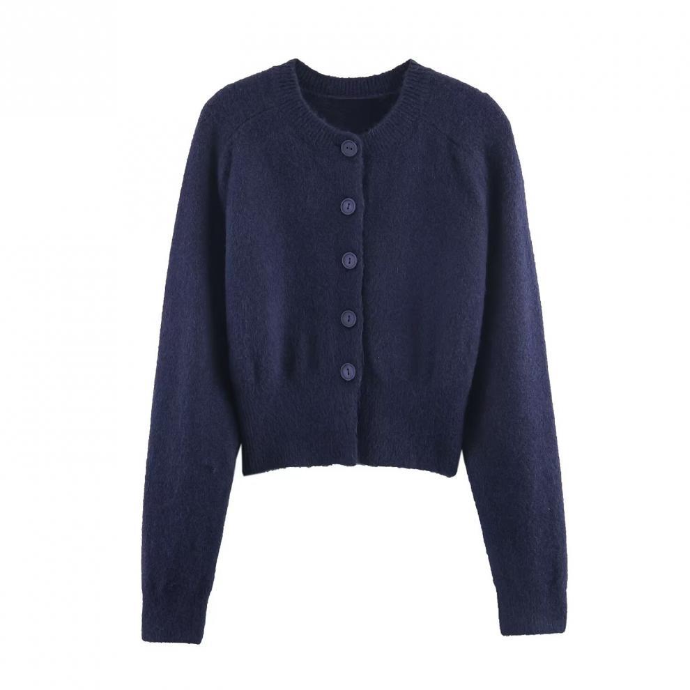 European and American style, new women's fashion, versatile, cross-border bestselling new soft knit jacket