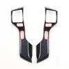 For TOYOTA 4Runner 4 Runner 2010-  CarbonFiber Steering Wheel Trim direction Control Button Frame Cover Styling Accessories