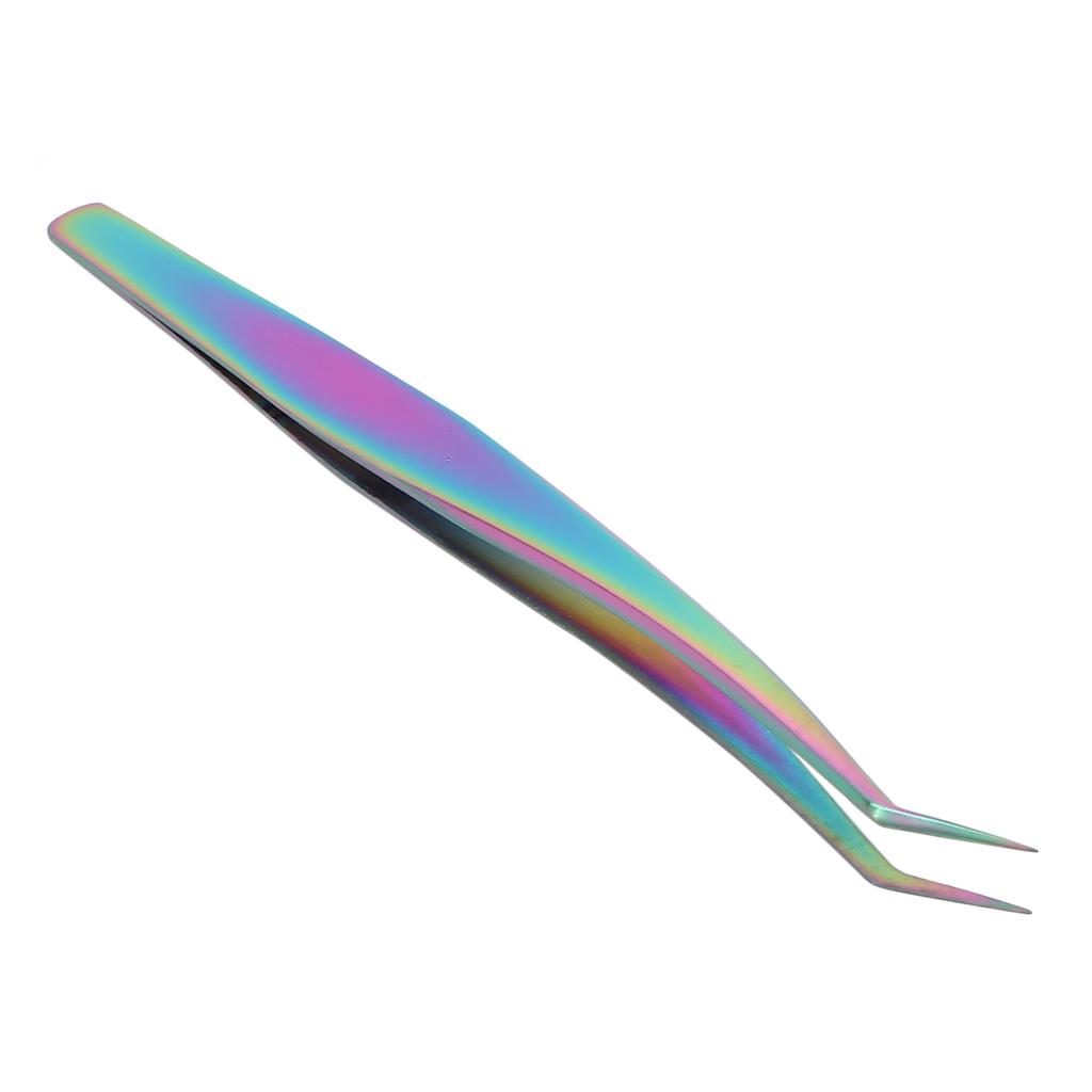 Пинцет для ресниц с изогнутым кончиком, пинцет для наращивания ресниц из нержавеющей стали, щипцы для наращивания ресниц