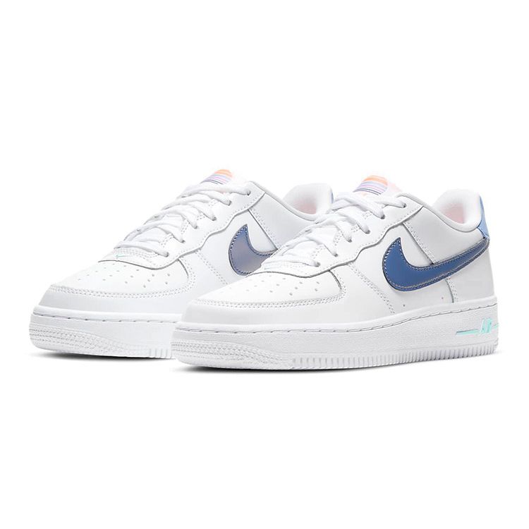 Nike Детские кроссовки Air Force 1 LV8 1 GS White Dark Purple Dust Light-Thistle Copa DC8188-100