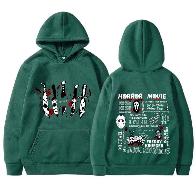Friends Knife Horror Movie Halloween Hoodies Causal Unisex Hoodies