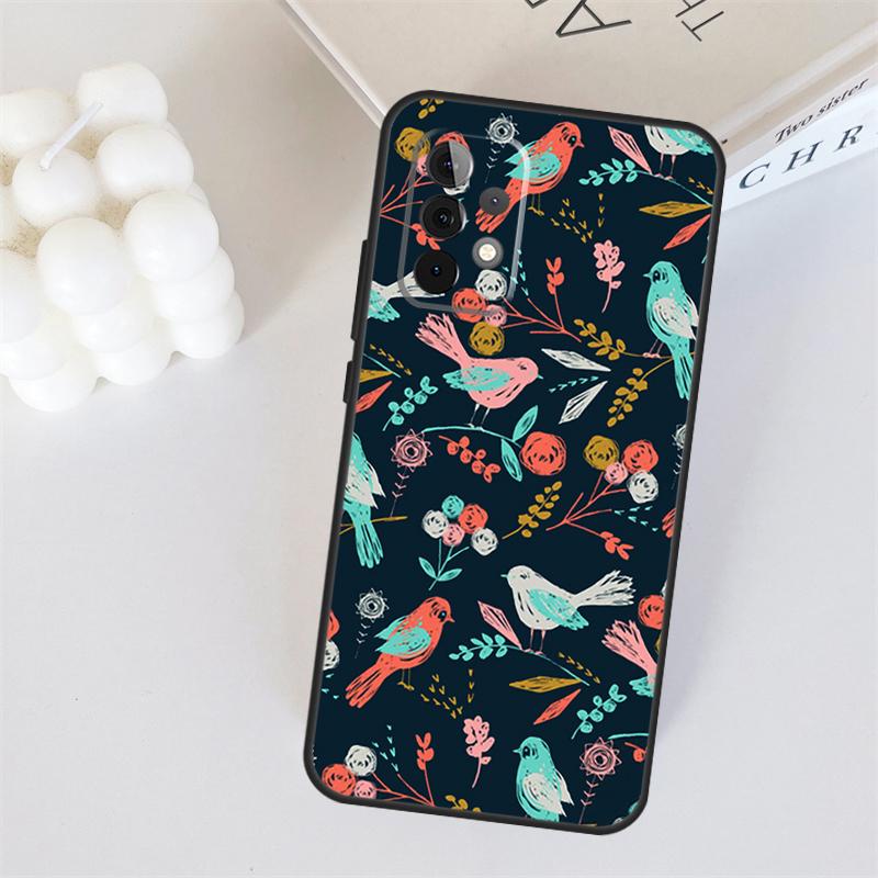 Птицы Стая Для Samsung Galaxy A55 A35 A15 A36 A56 A26 A16 A22 A32 A52 A54 A34 A53 A33 A13 A06 A05 Чехол