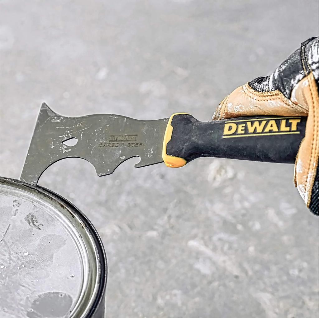 Многофункциональный инструмент маляра DEWALT 9-в-1, углеродистая сталь, с рукояткой с мягким покрытием, DXTT-2-200
