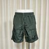 FlowStreet Y2K Style Men's Casual Pants, Mirror Detail Drawstring Street Style, Casual Summer Boyfriend-style Short Pants