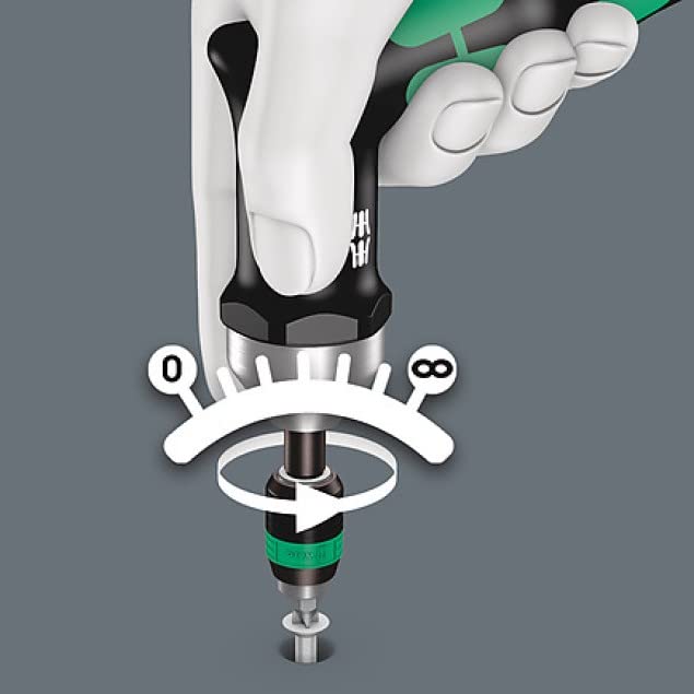 Wera 05074717001 Динамометрическая отвертка Kraftform 7462 Шестигранный бит 6 мм Японский [Официальный импорт]