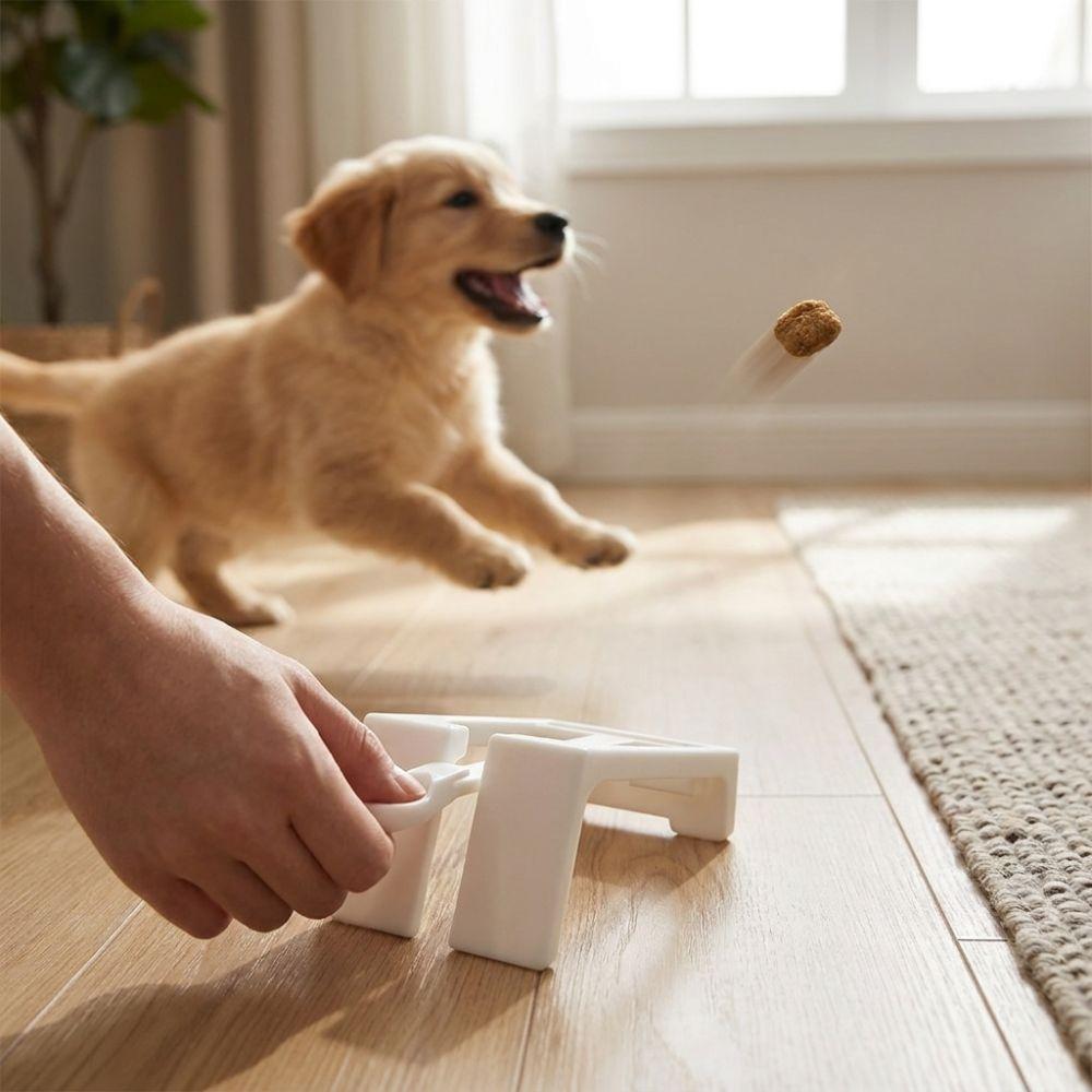 Manual Cat Snack Dispenser Enrichment Interactive Dog Feeding Toy Daily Interaction
