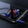 New Products 3.5mm Straight Jack Wired In-Ear Stereo Headset Cell Phone MP3 Music Playback Earphones Metal Customized