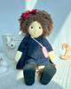 BlissfulPixie Waldorf Doll Handmade Doll Ignacy Soft Girl Cute Plush Toy Perfect Doll for Kids - 12"
