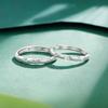 Bamboo Ring Couple Pair Ring Plain Ring Niche Design Simple Fashion Live Girlfriend Birthday Gift