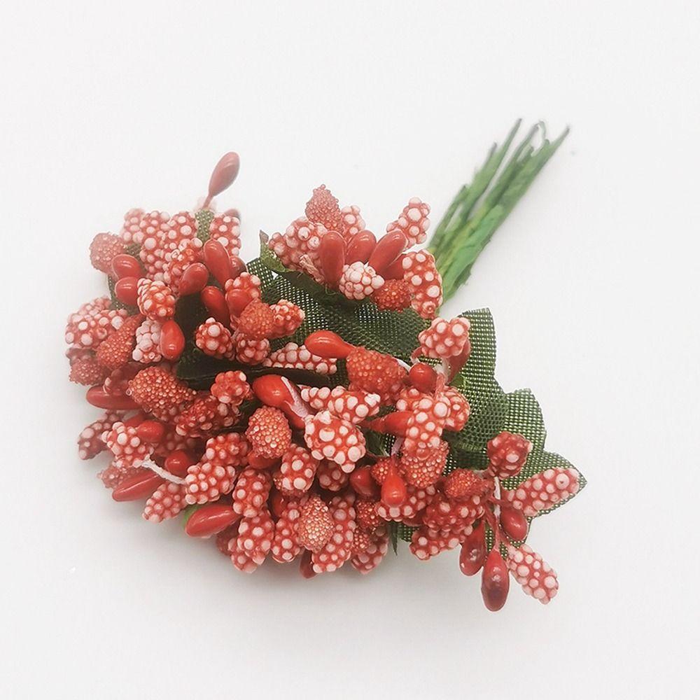 Брак Скрапбукинг Коробка Праздничные Принадлежности Ягоды Тычинки Искусственный Цветок Домашний Декор Искусственный Цветок